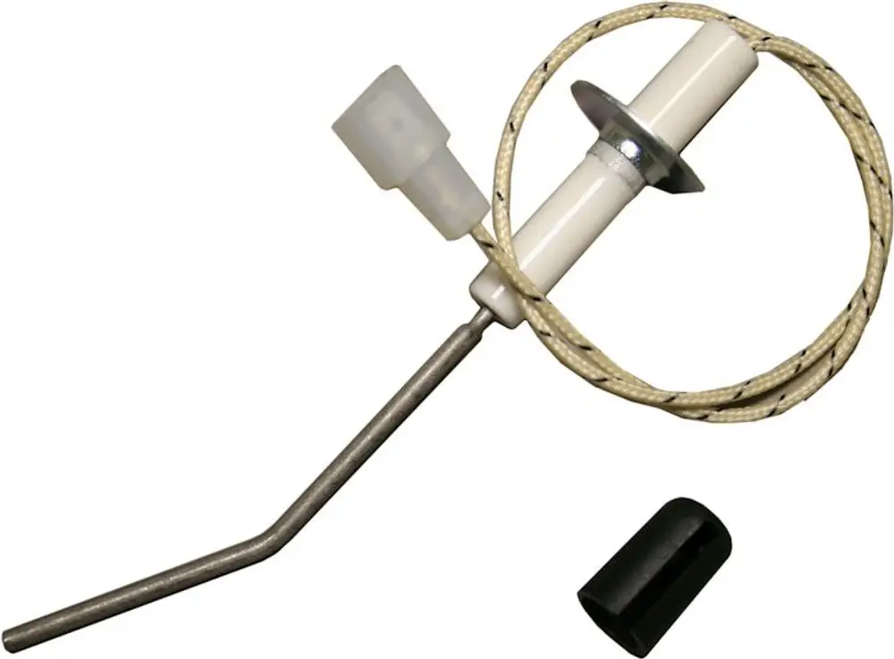 Ionisationselektrode von Bosch mit Kabel und Stecker. Metallsensor mit Keramikkörper, zur Messung in Heizungsanlagen oder Gasgeräten geeignet.